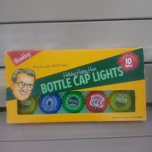 Wembley Holiday Happy Hour Bottle Cap Lights NEW